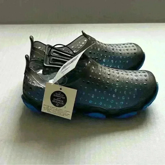 BNWT Size 11-12 George Big Boys' Neil Water Beach Swim Water Shoes Blue Slip On - Picture 7 of 11